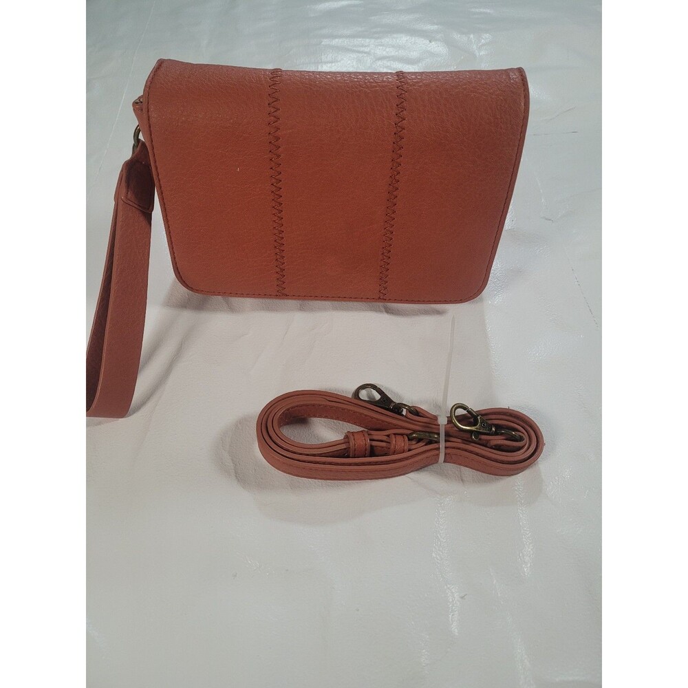 Market and Spruce orange leather small purse / handbag